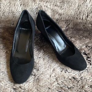 Pierre Hardy Black Suede Wedges